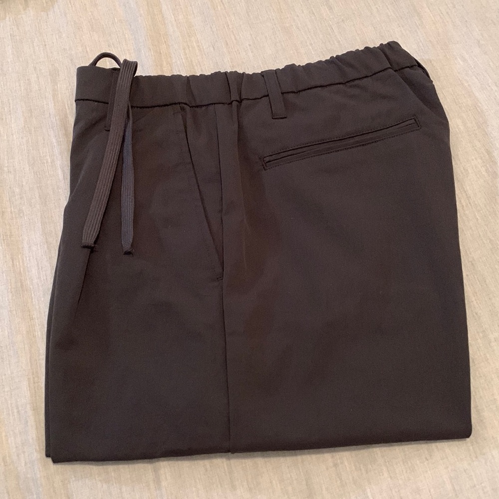 Men’s MUJI Water Repellent One Tucked Pants Dark Grey XS Size